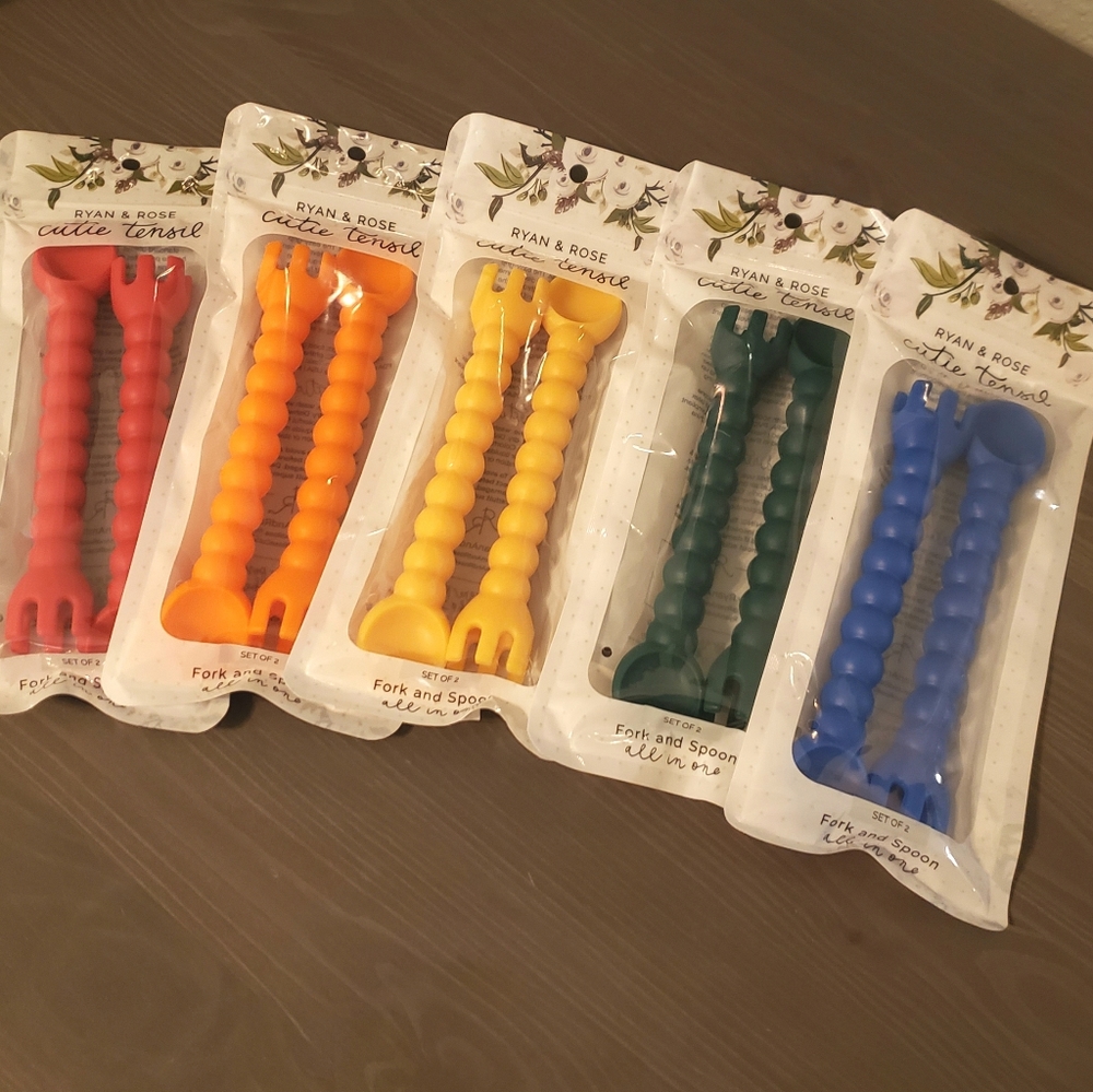 NWT Ryan & Rose Cutie Tensil Utensils Set